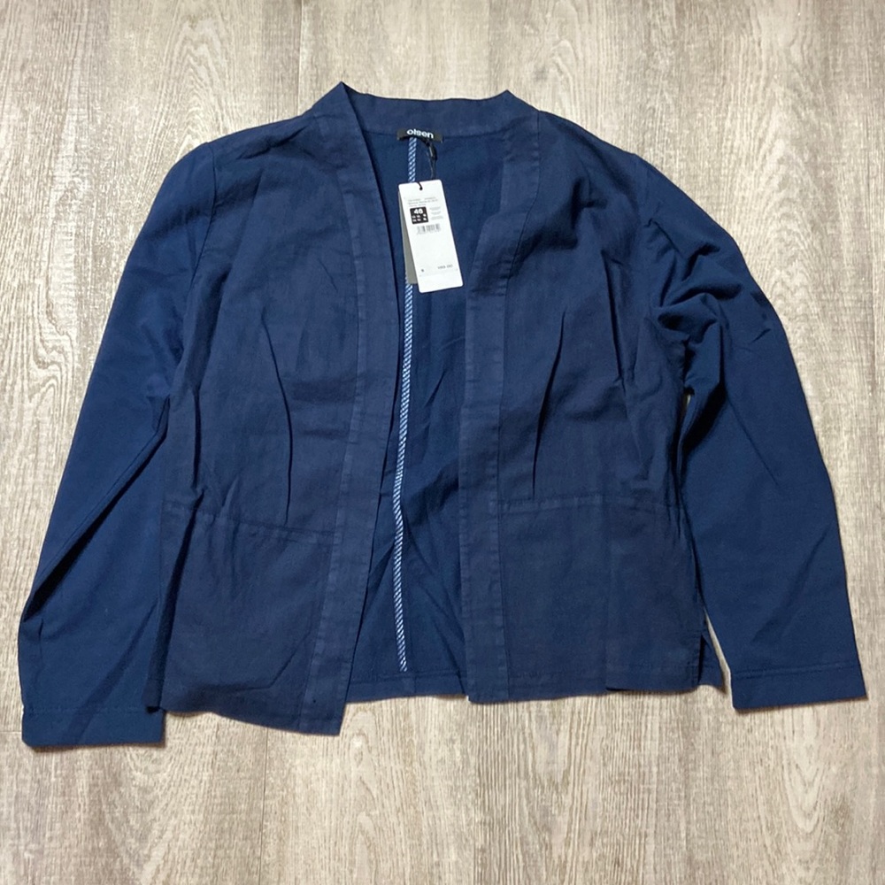 Navy blue NWT cardigan blouse XL